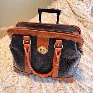 Elegant Black and Brown Laptop Case